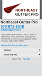 Mobile Screenshot of northeastgutterpro.com