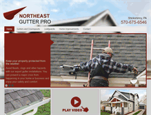 Tablet Screenshot of northeastgutterpro.com